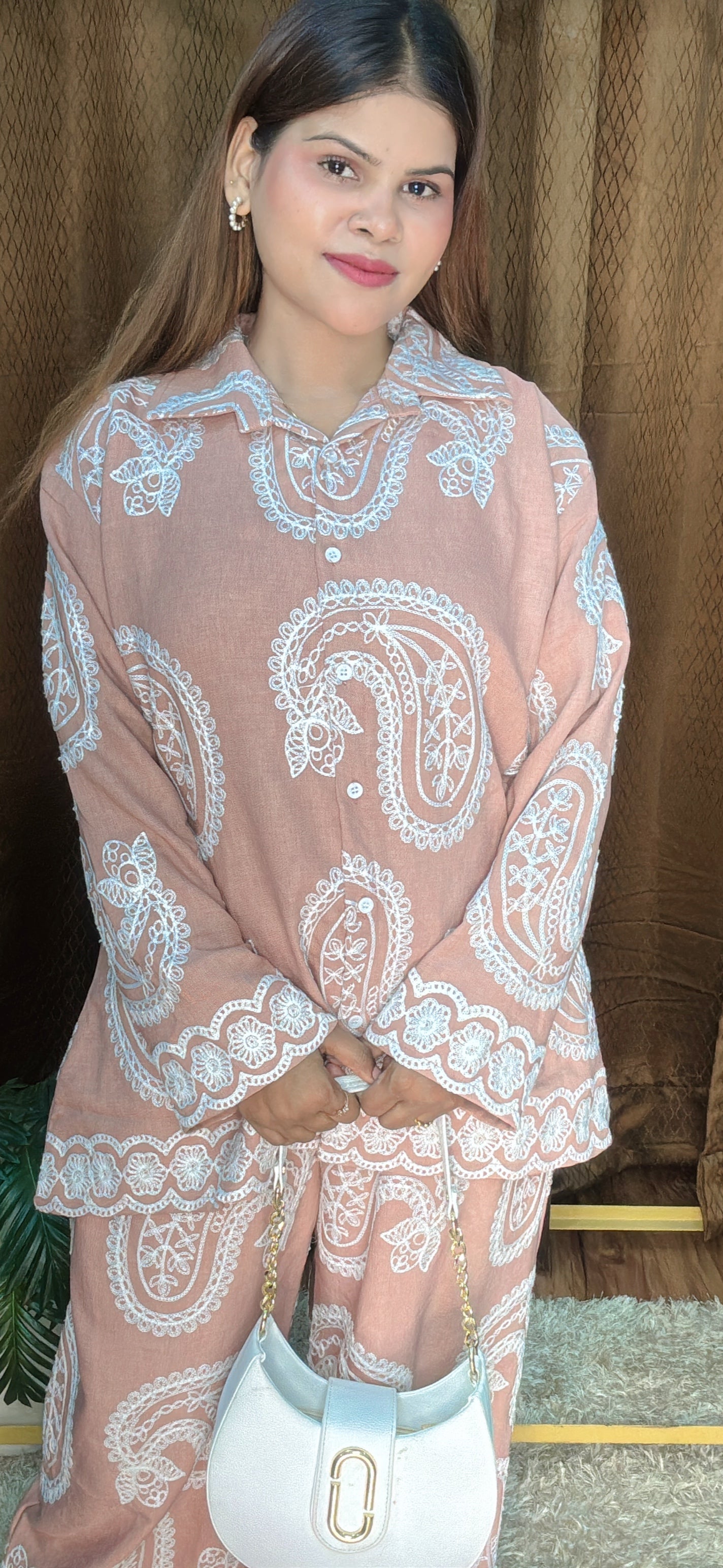 Ambi Thread Work Khadi Cotton Cord Set
