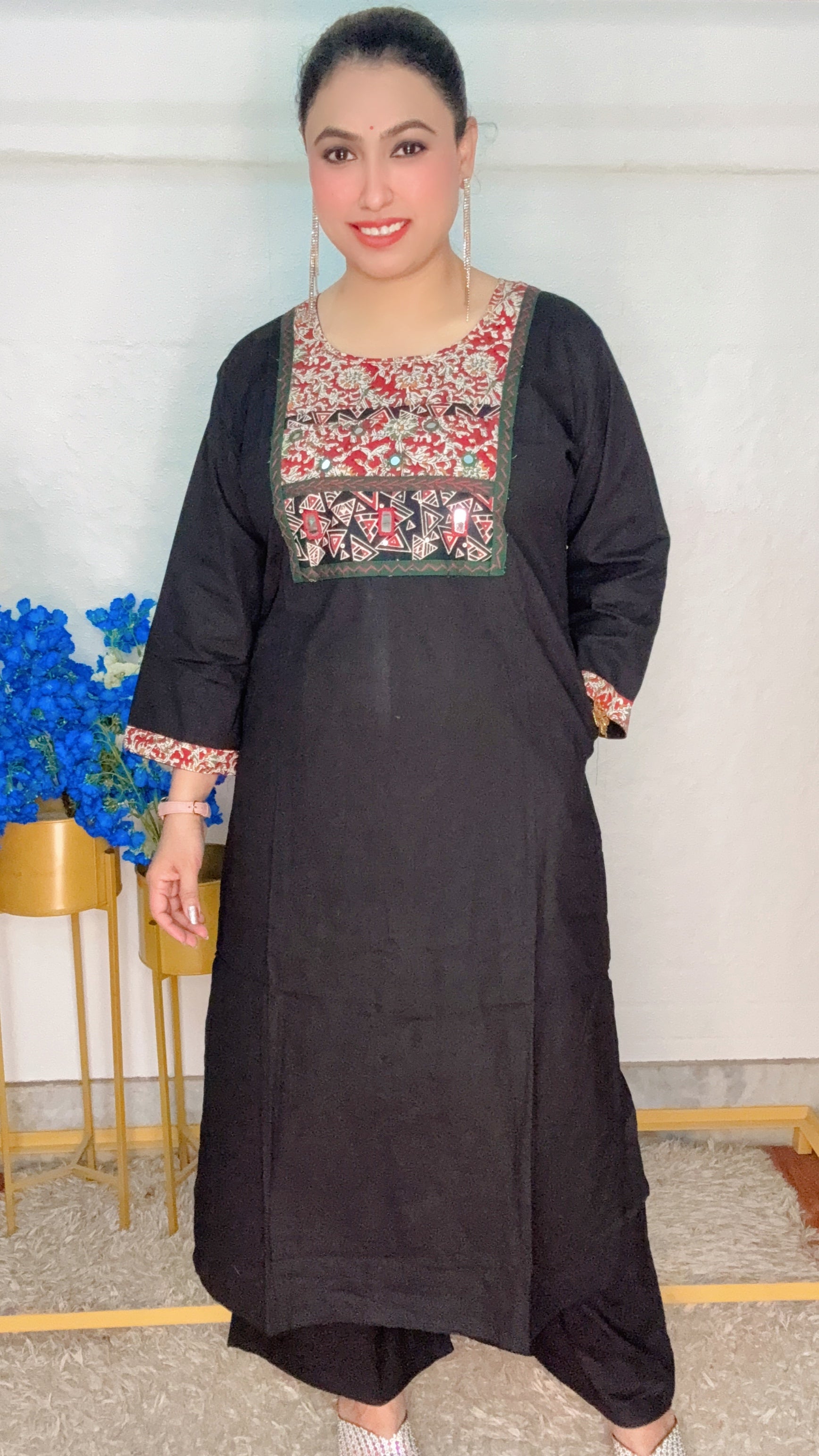 Desi Style Mirror Work Cordset
