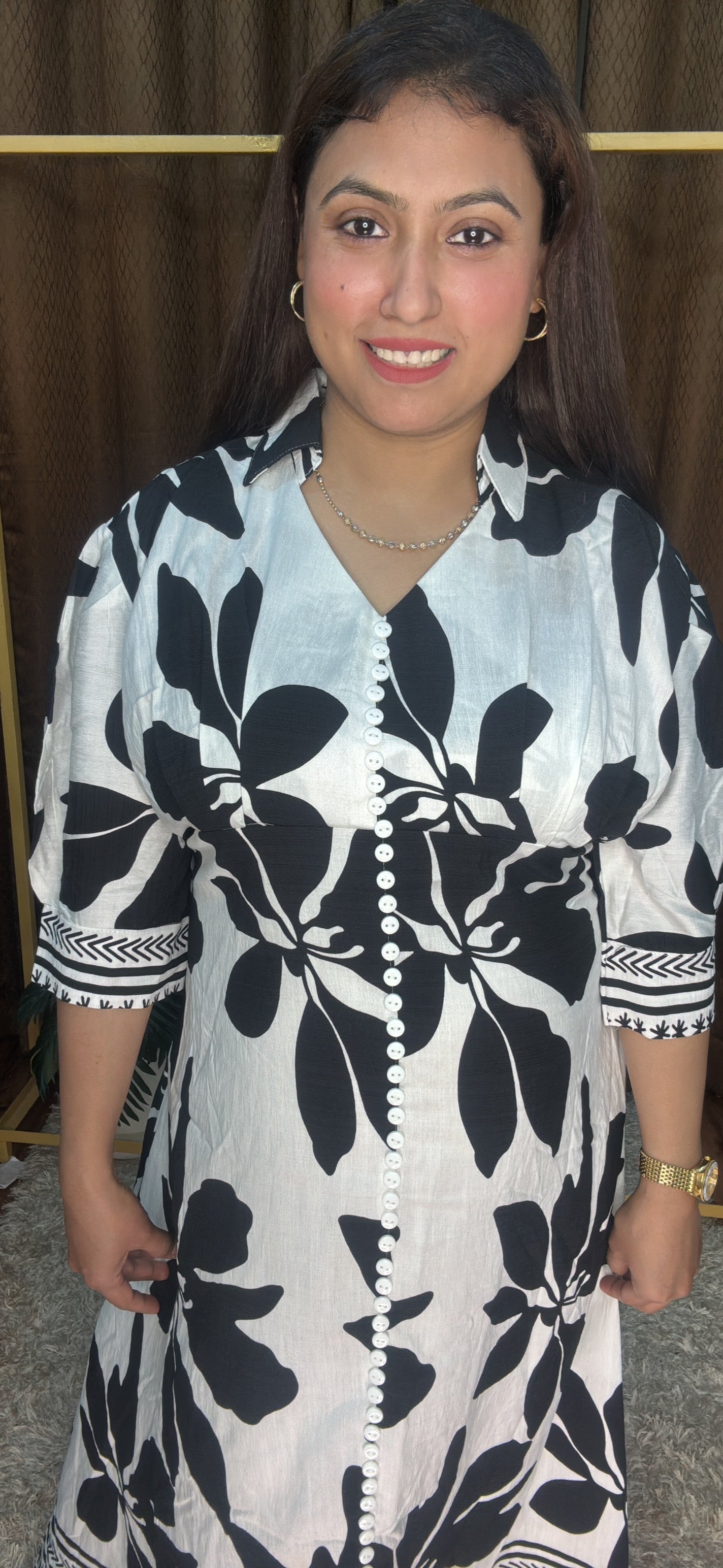 Premium Quality Long Digital Printed Dress