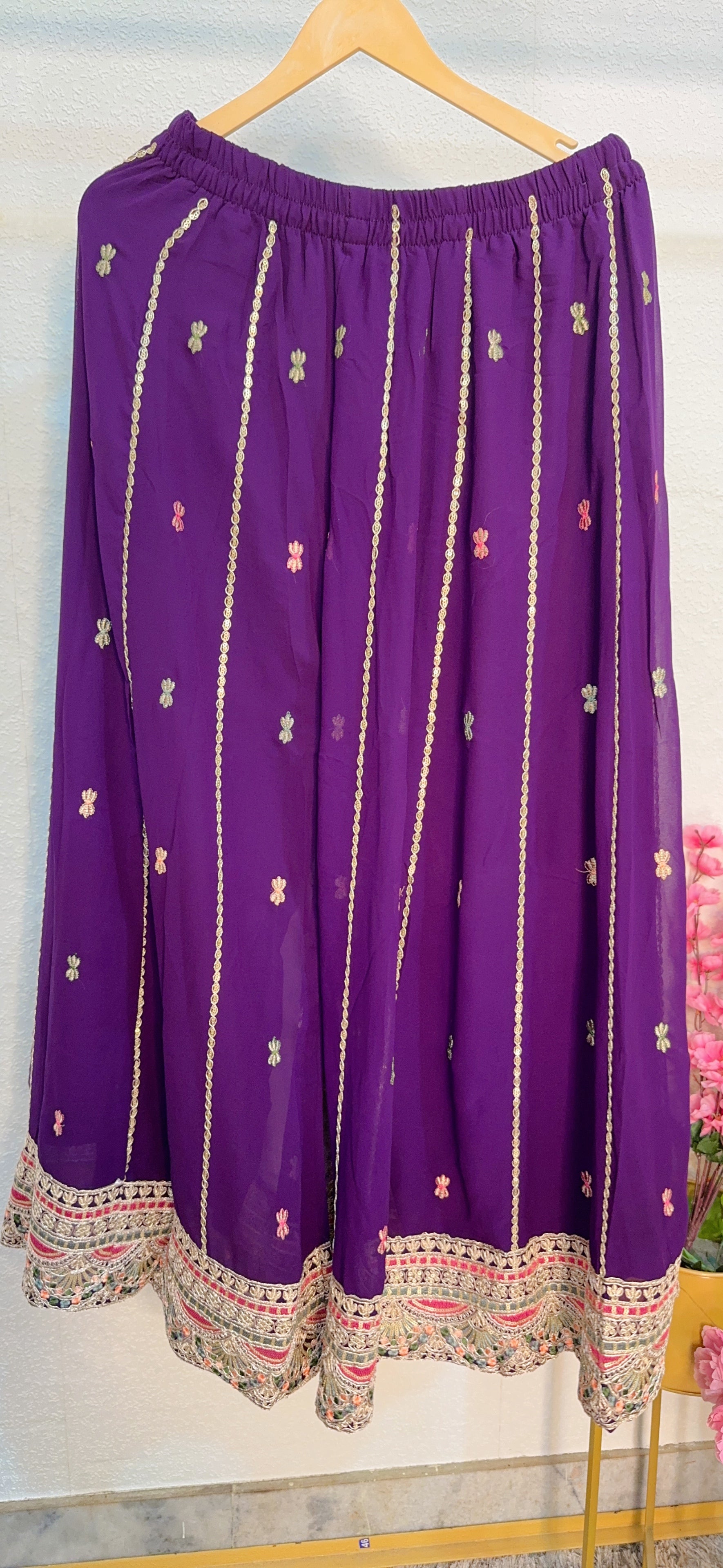 Heavy Sharara With Zari Embroidered Georgette Suit Set