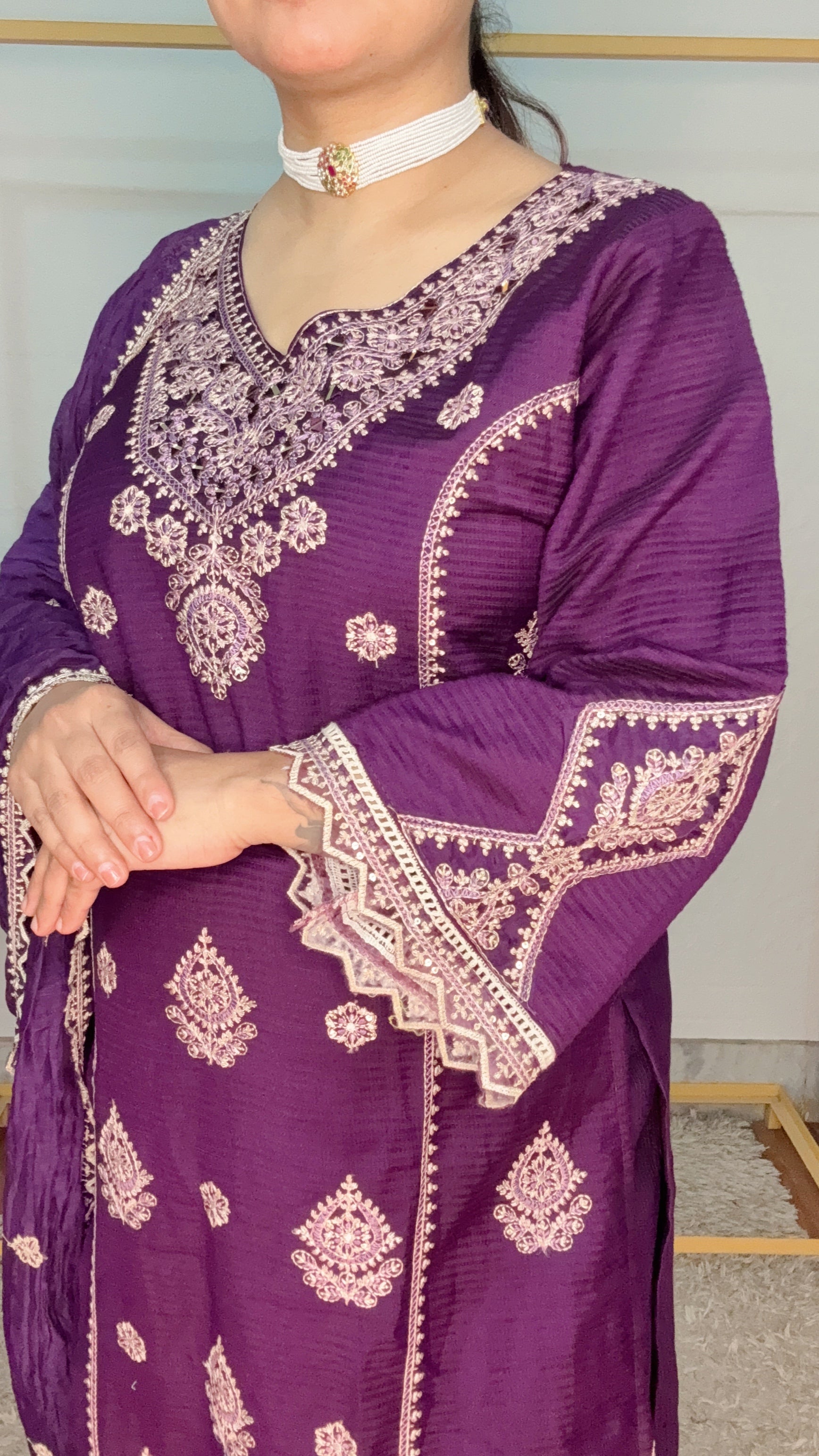 Designer party wear suit set
