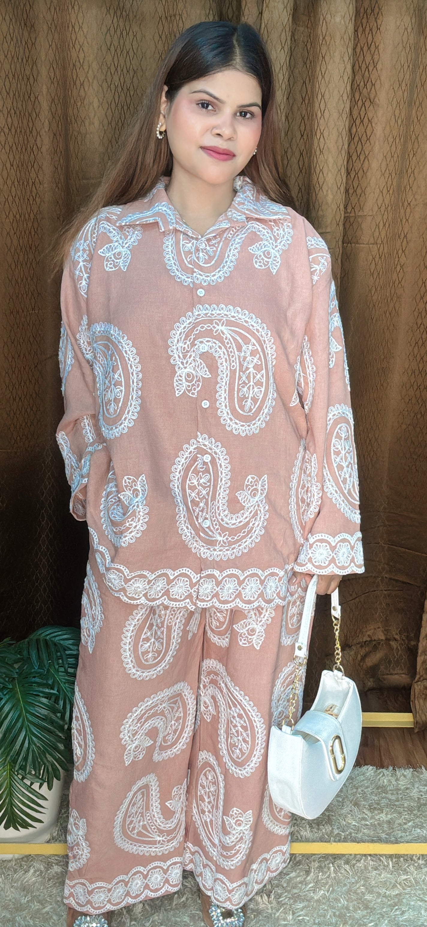 Ambi Thread Work Khadi Cotton Cord Set