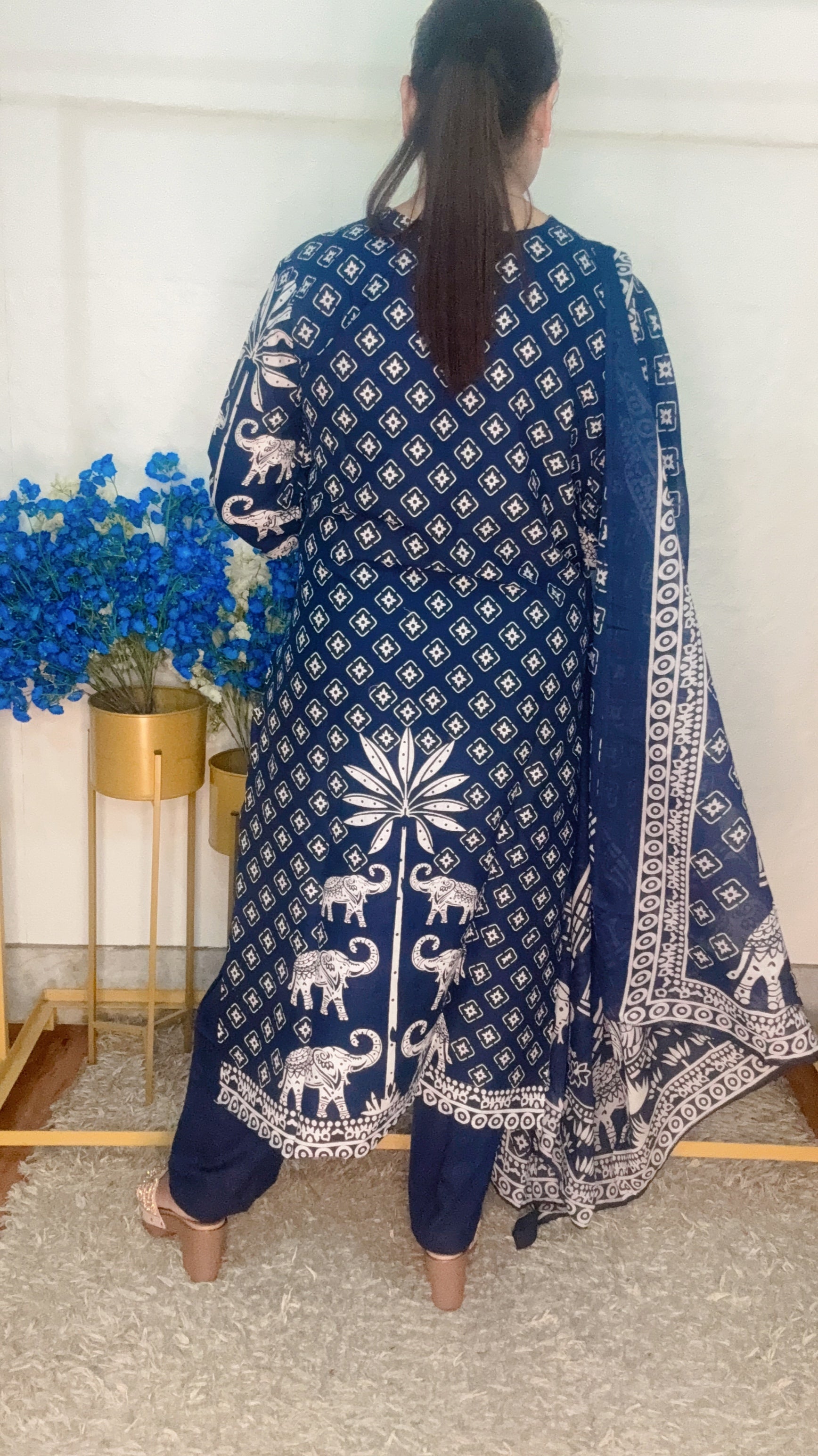 Elephant Design Pure Cotton Suit Set