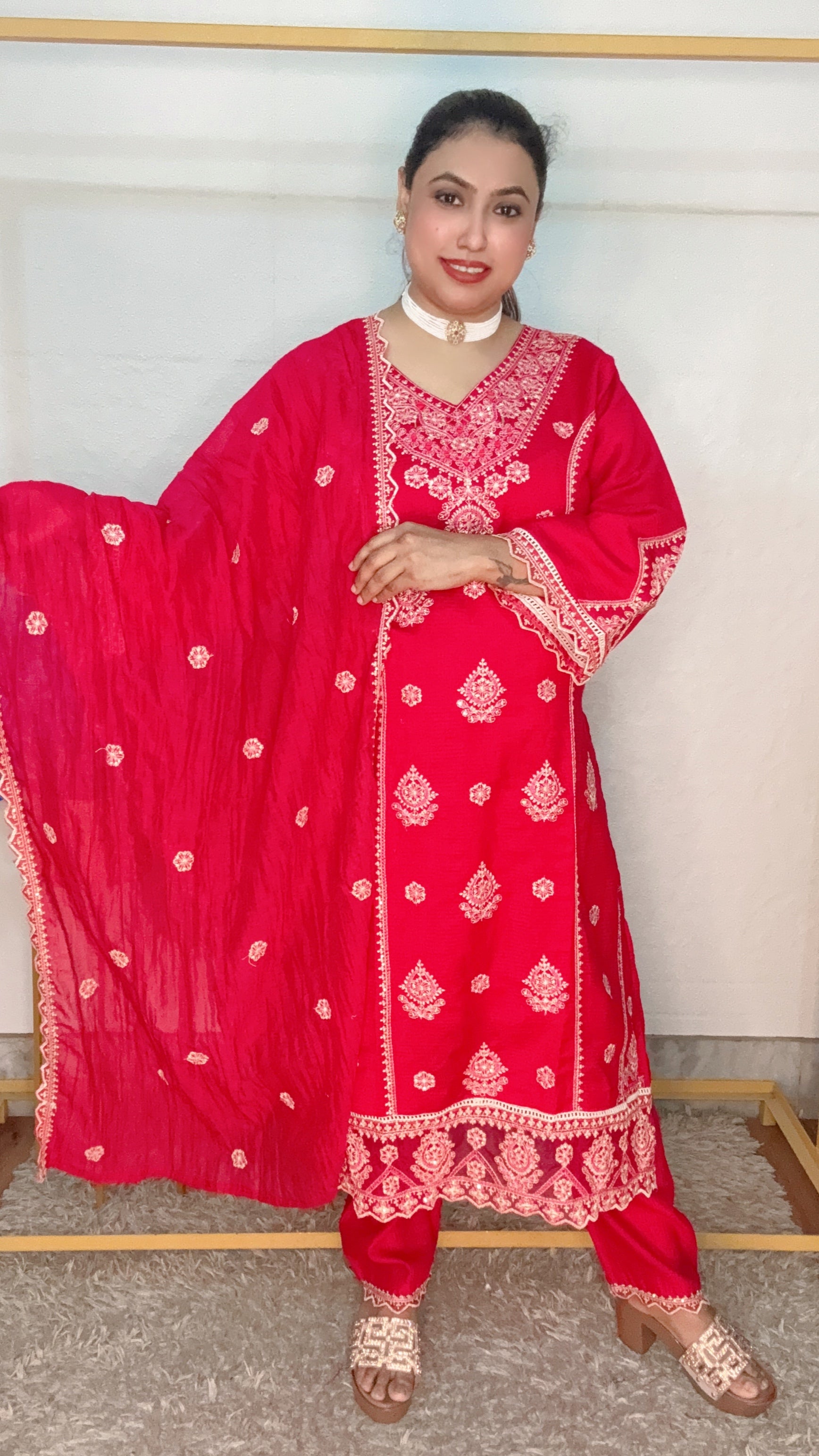 Designer party wear suit set