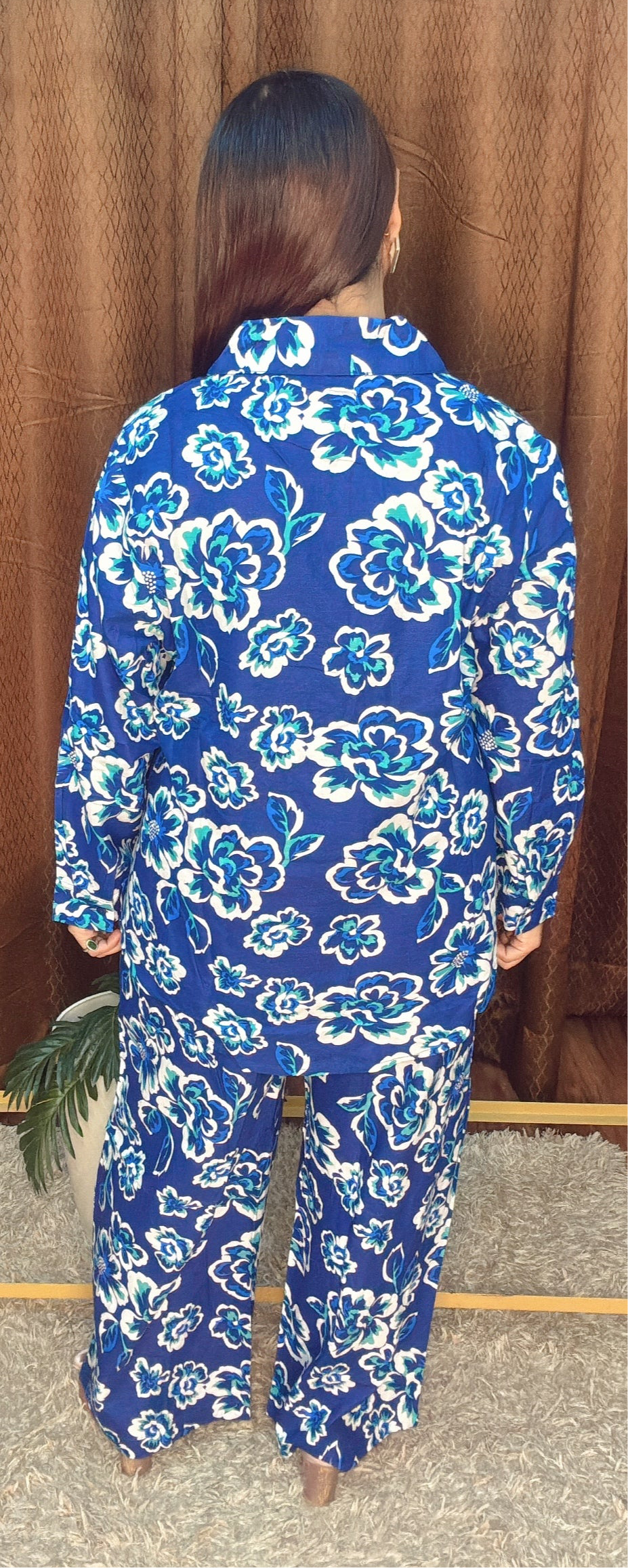 Digital floral print cord sets