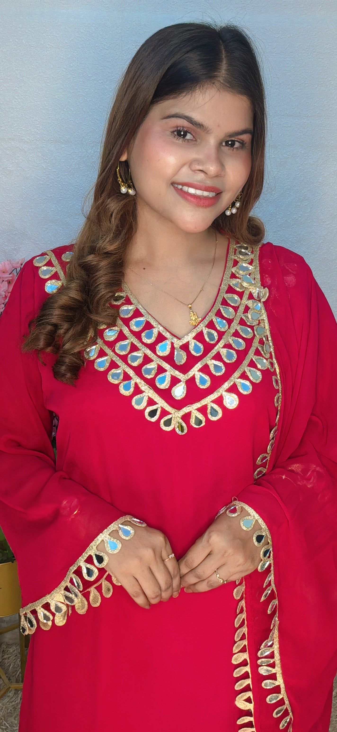 Mirror Work Georgette Suit Set