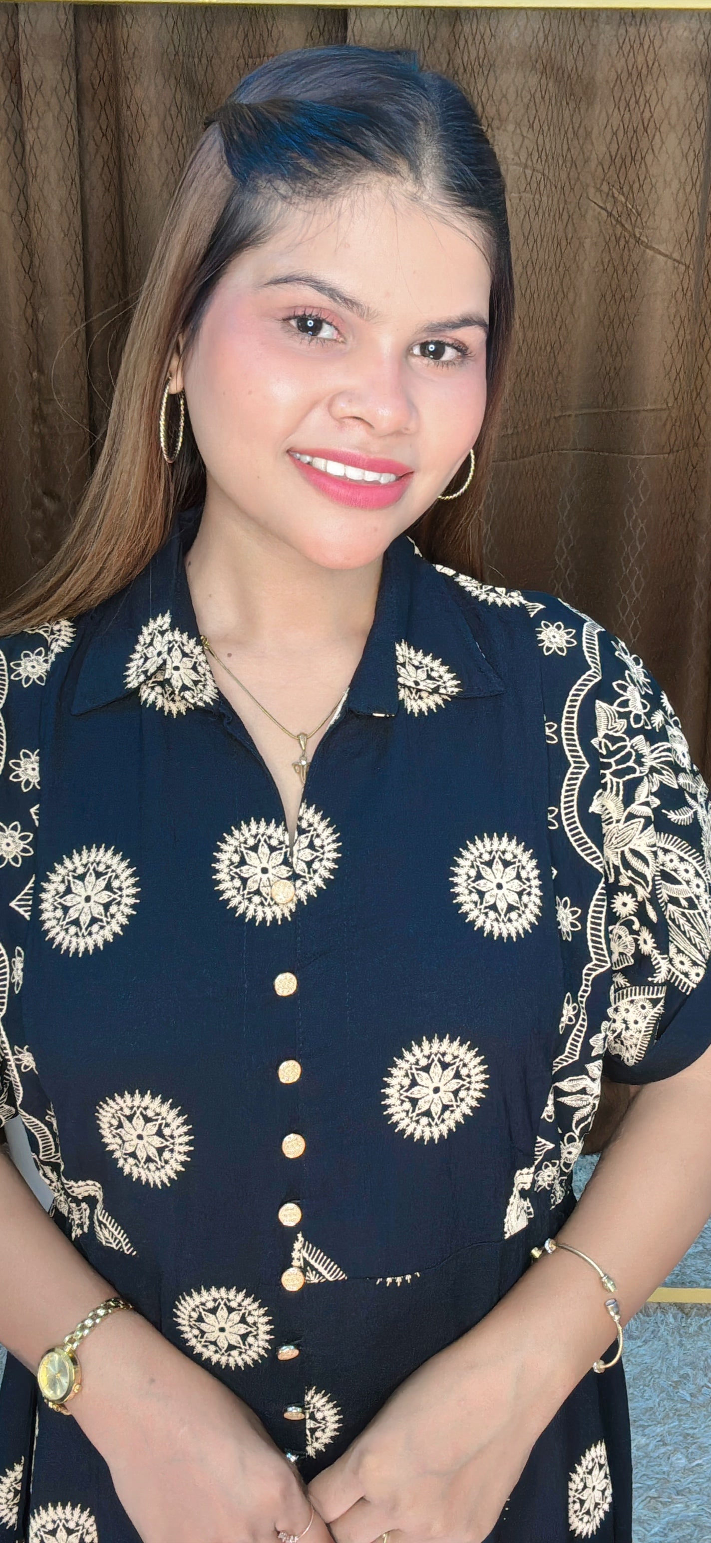 Elegant Summer Friendly Paisley Print A-Line Dress
