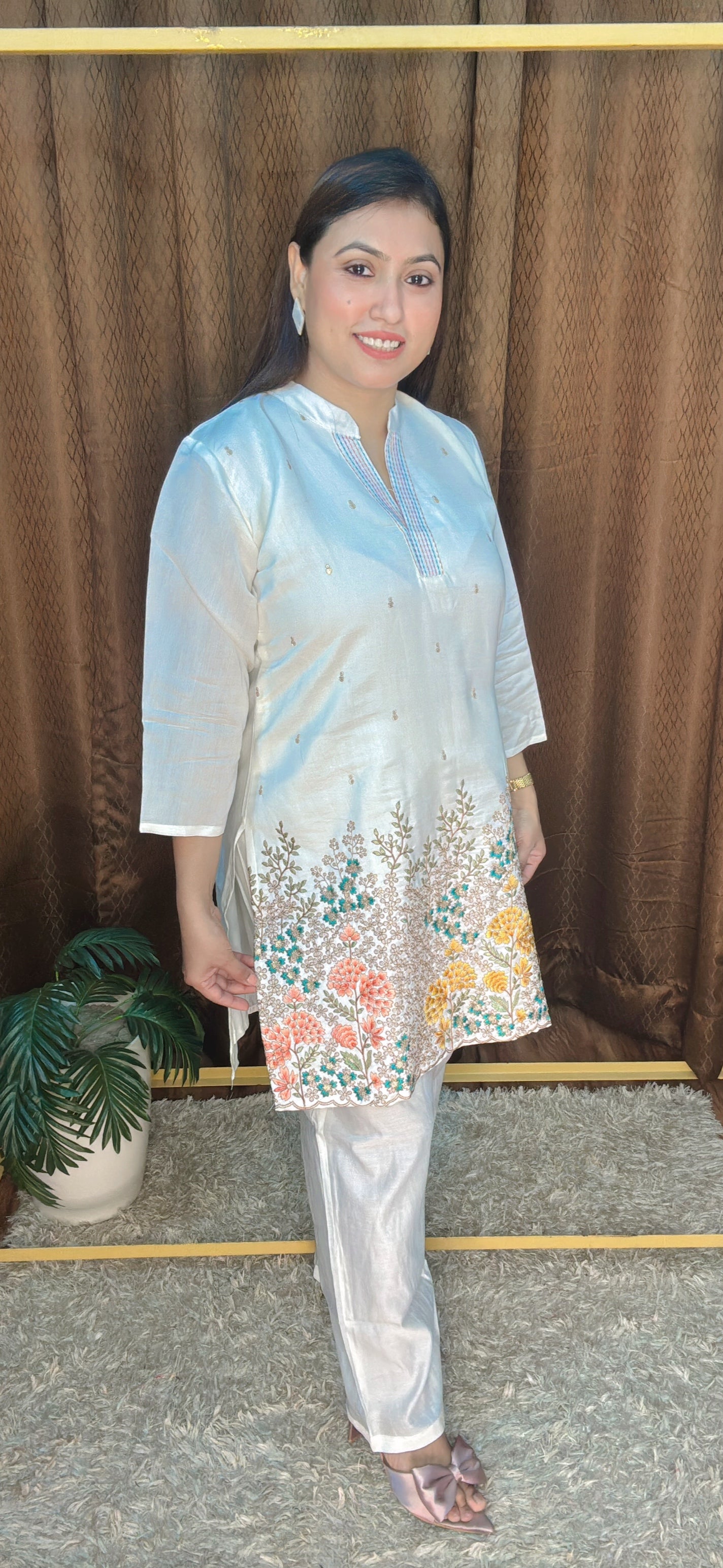 Blossom Whisper Kurta Cord Set