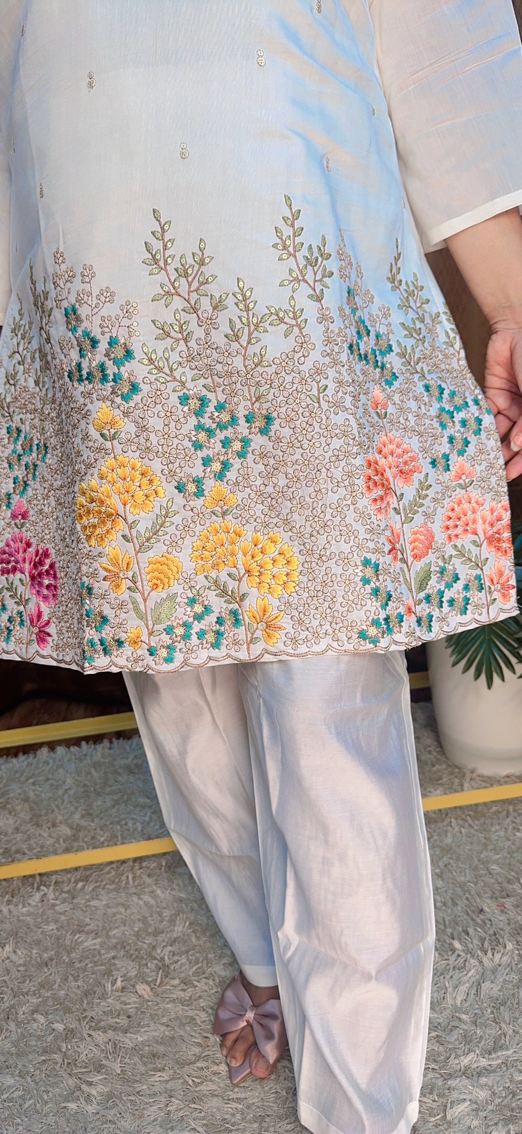 Blossom Whisper Kurta Cord Set