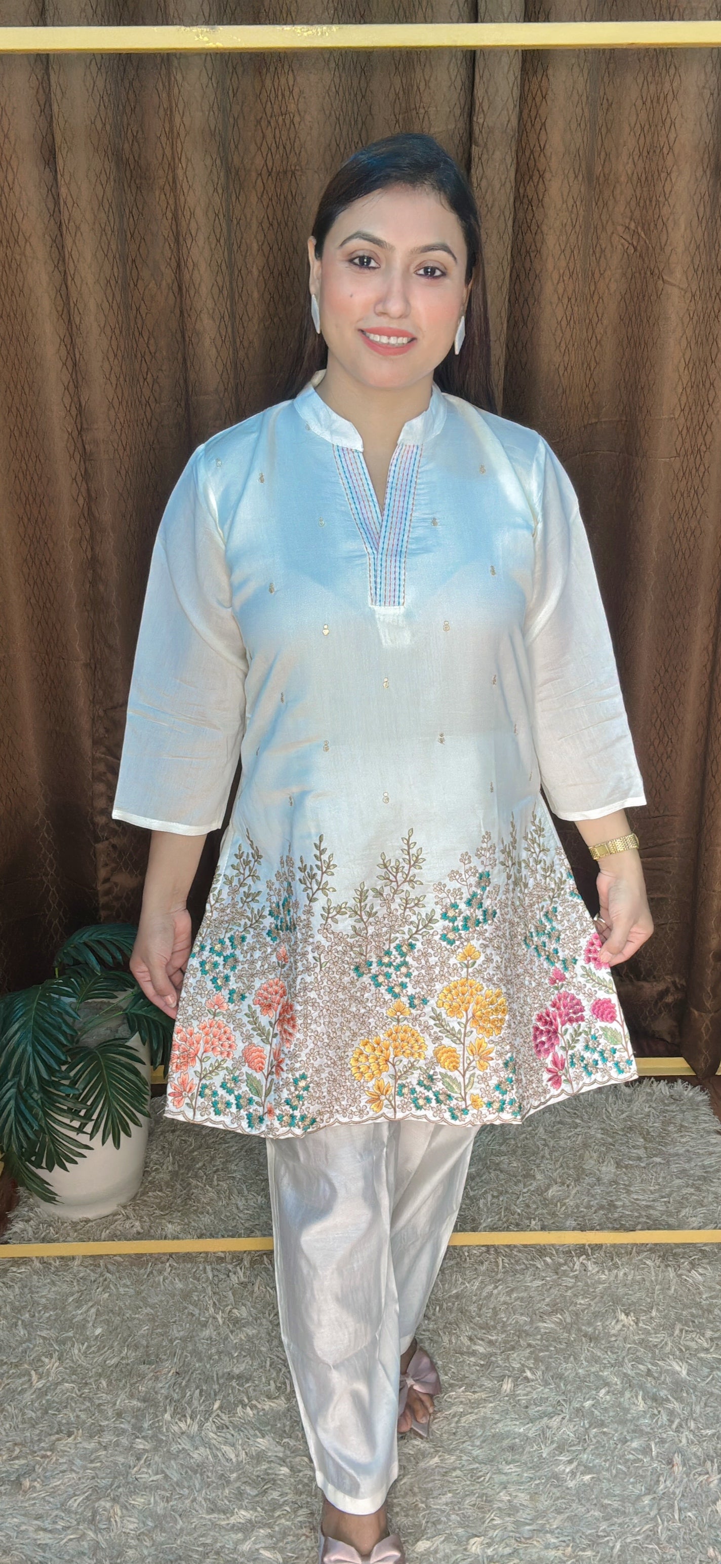 Blossom Whisper Kurta Cord Set