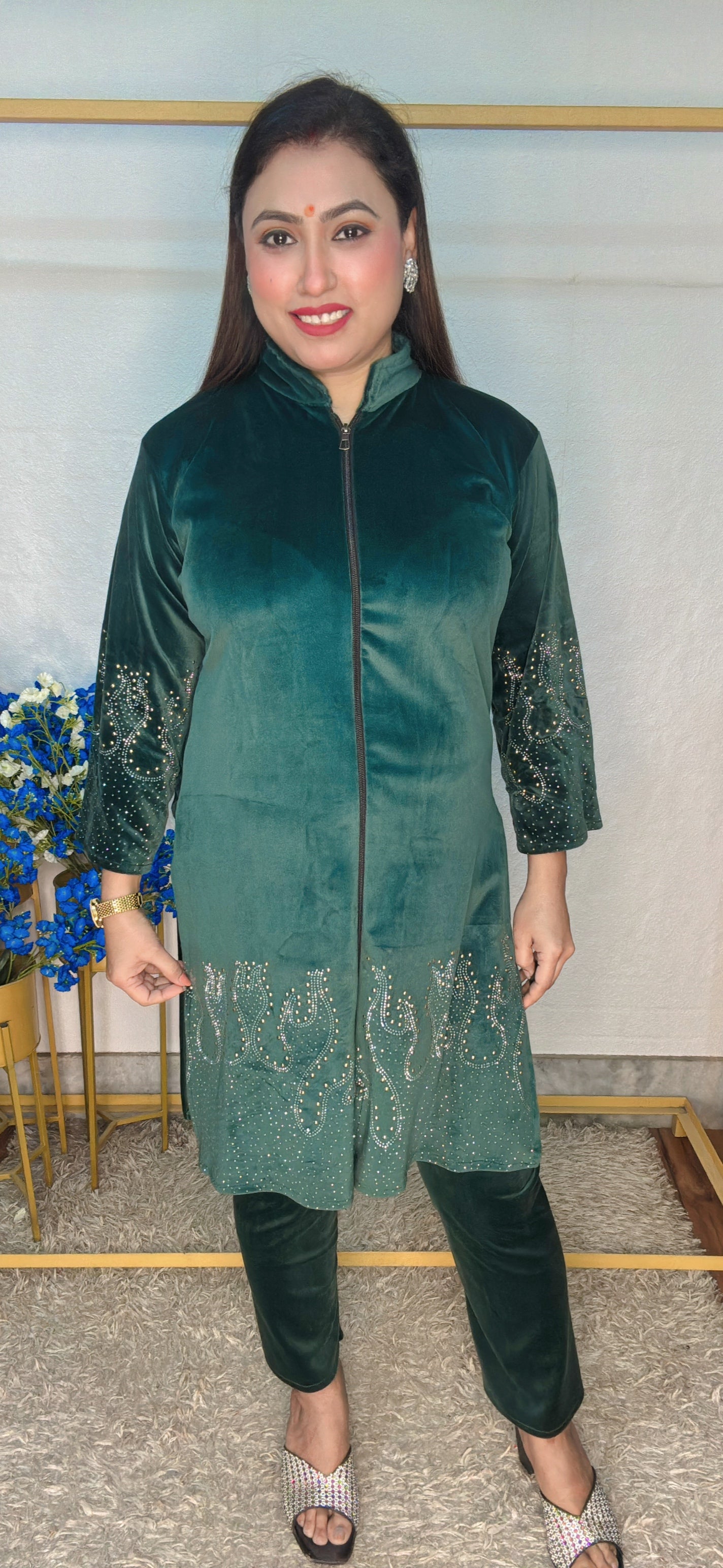 Flame Work Super Soft Velvet corset