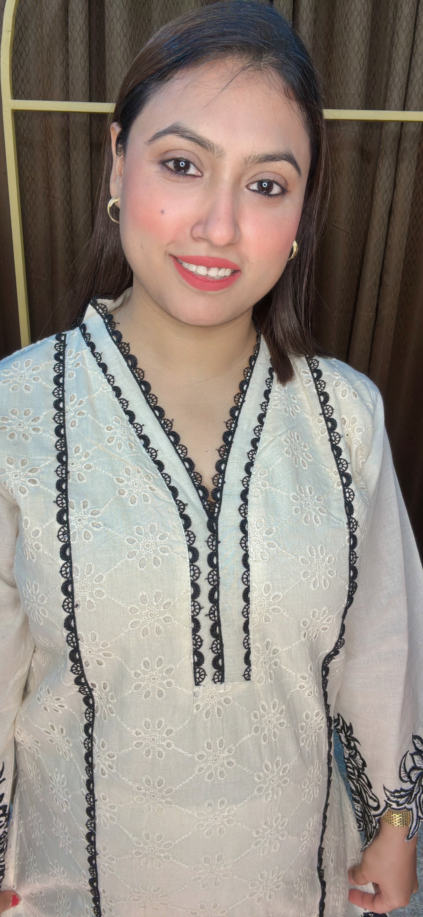 Stylish Chefley Work Cord With Scalping Cut Work sleeves