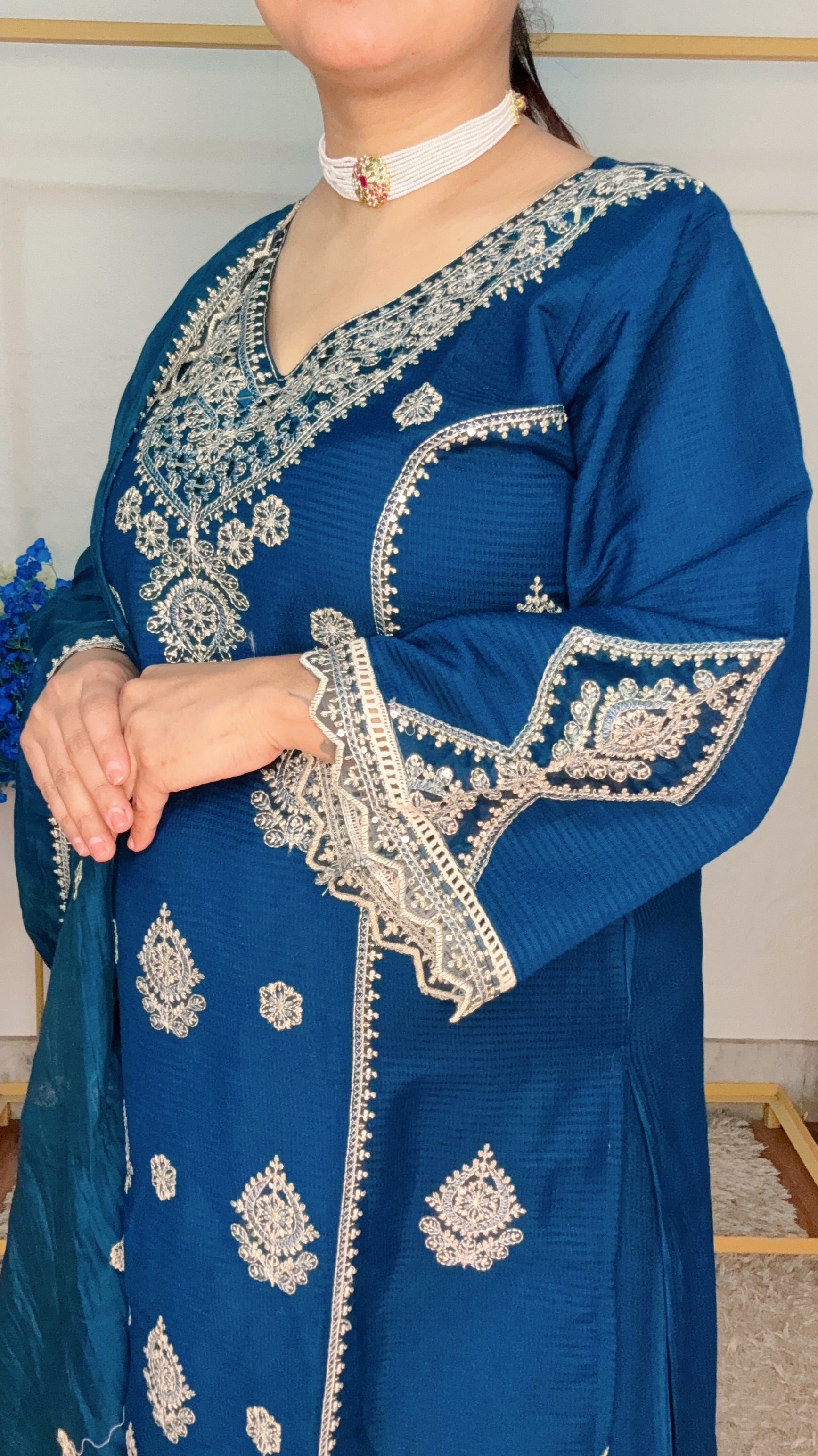 Designer party wear suit set