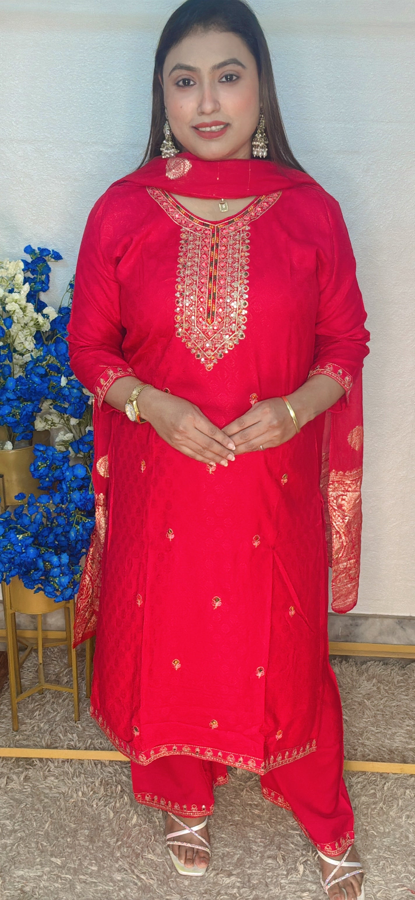 Red Raagini suit set