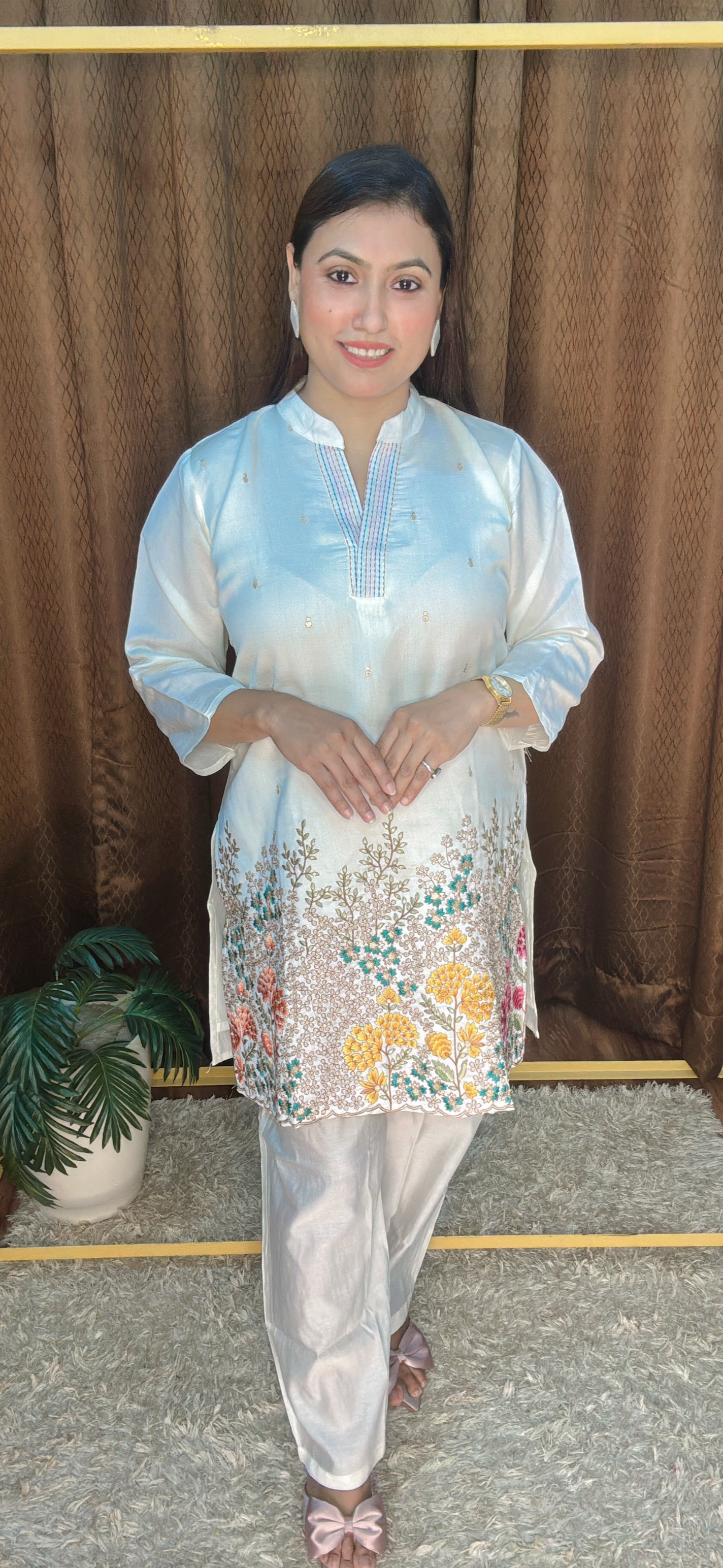 Blossom Whisper Kurta Cord Set