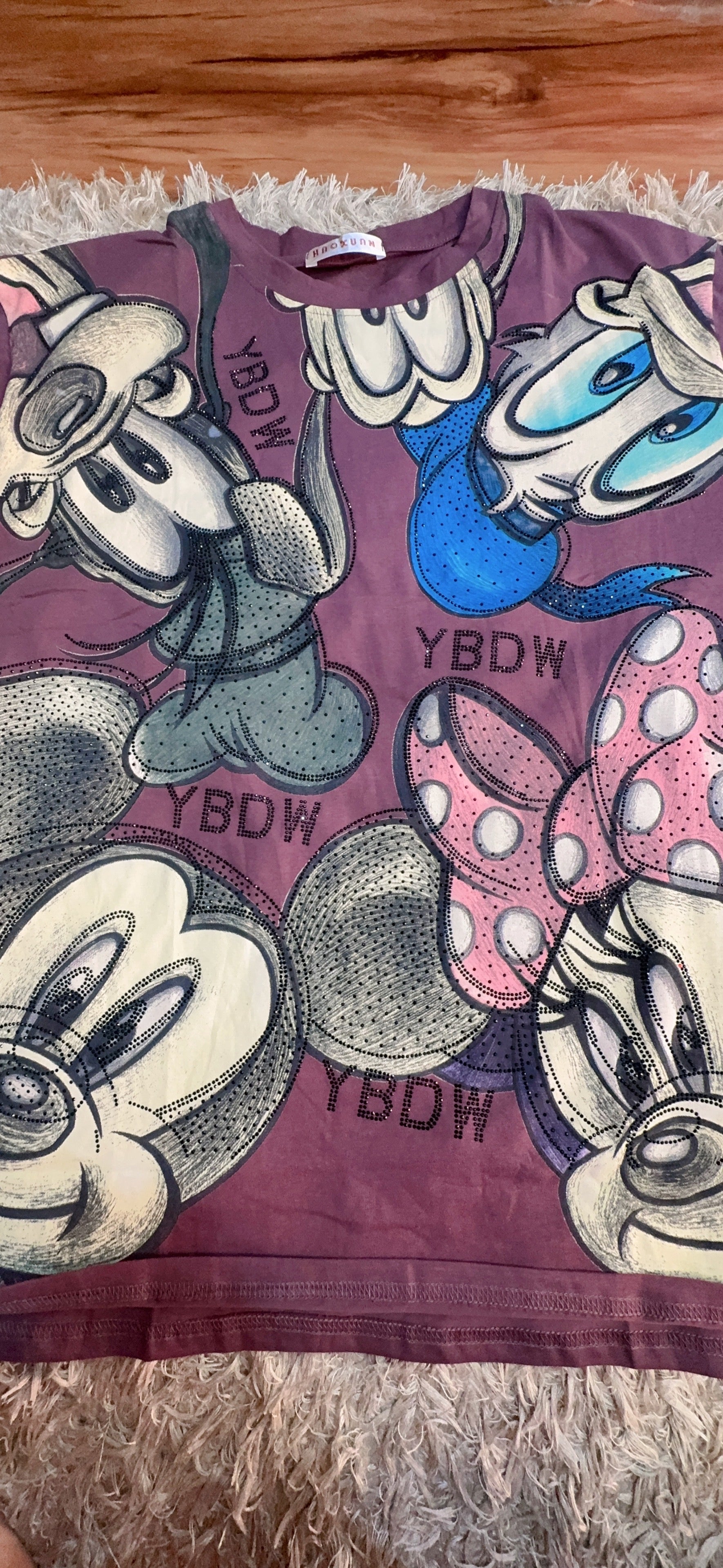 Cartoon Printed Over Size T Shirts