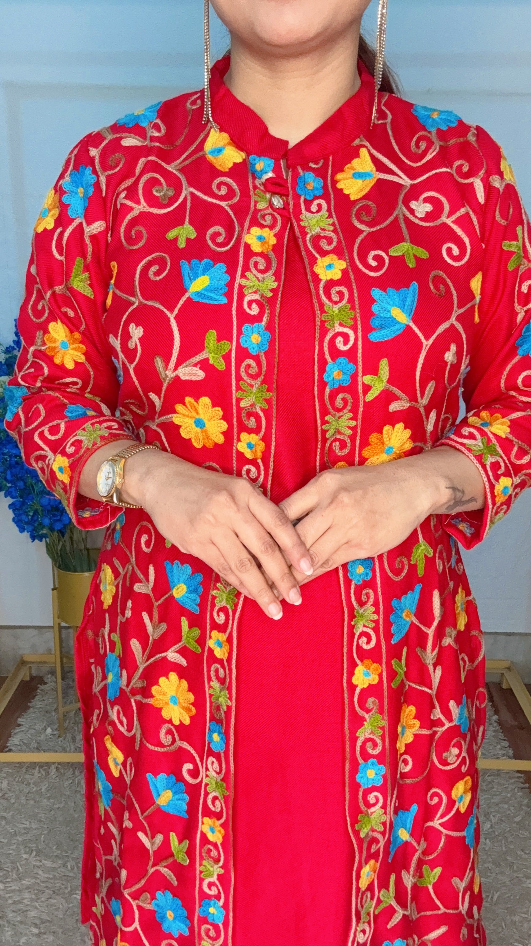 Kashmiri Fulkari Indo Western Cordset