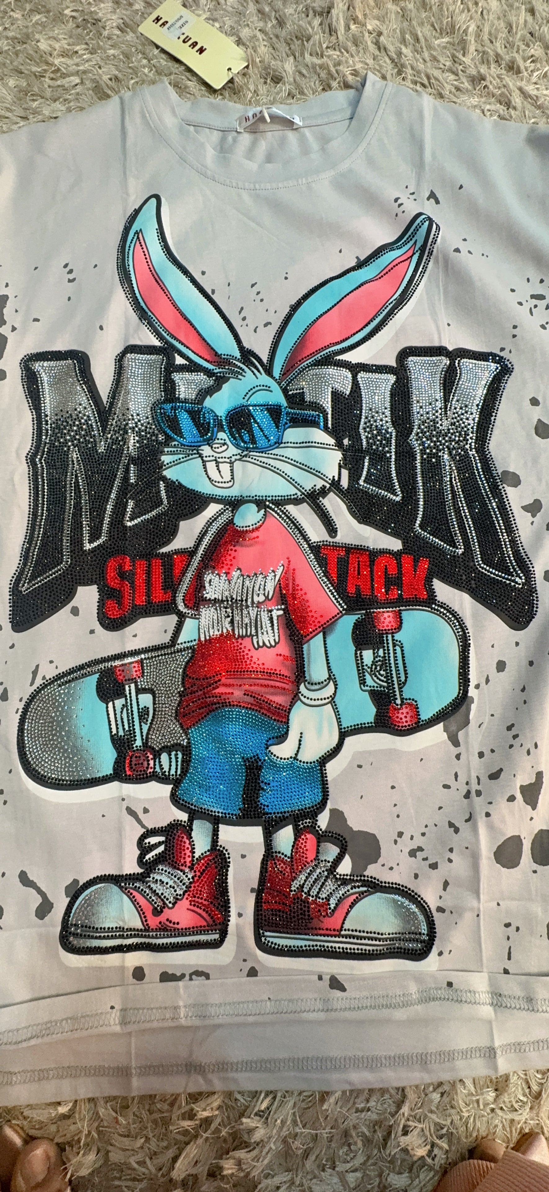 Cartoon Printed Over Size T Shirts