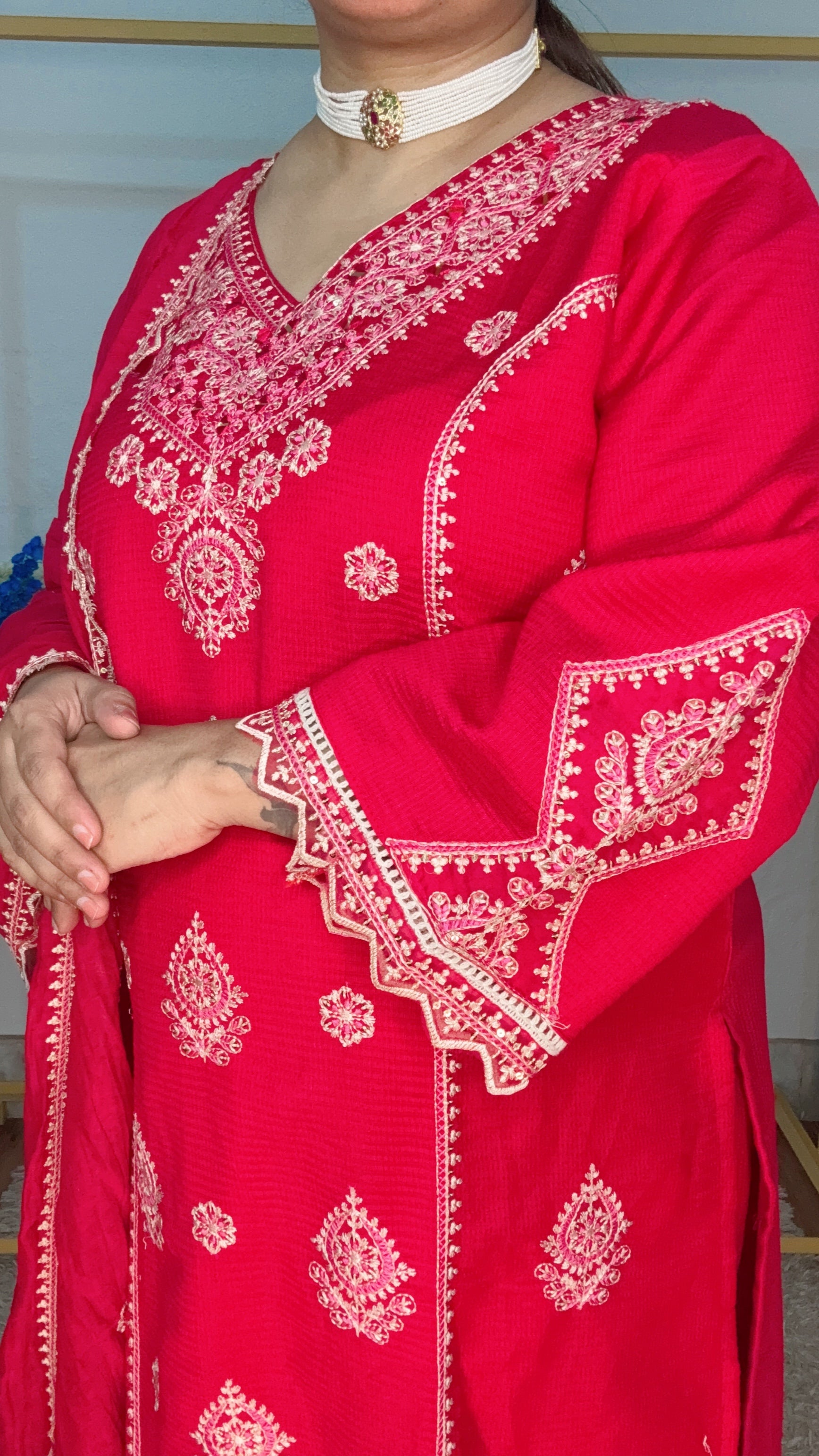 Designer party wear suit set