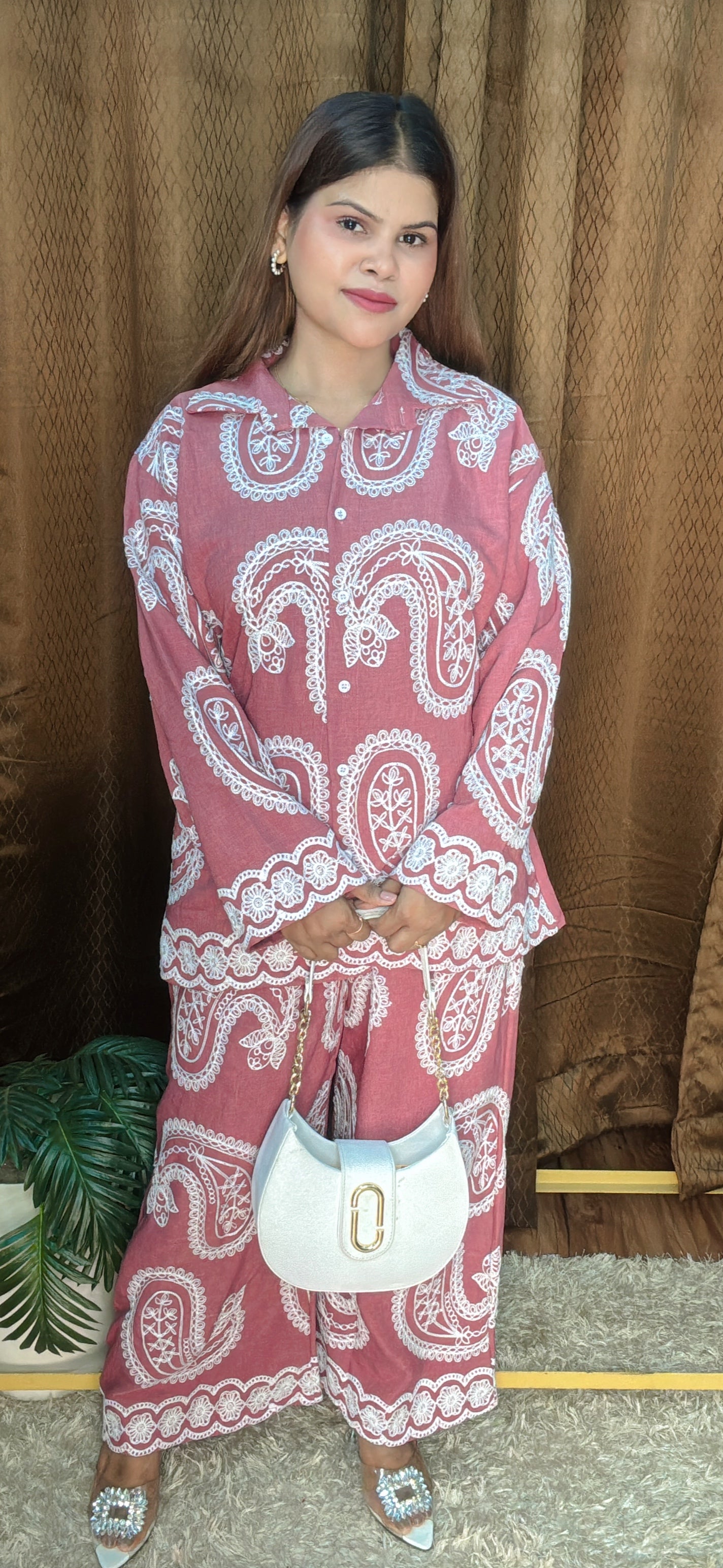Ambi Thread Work Khadi Cotton Cord Set