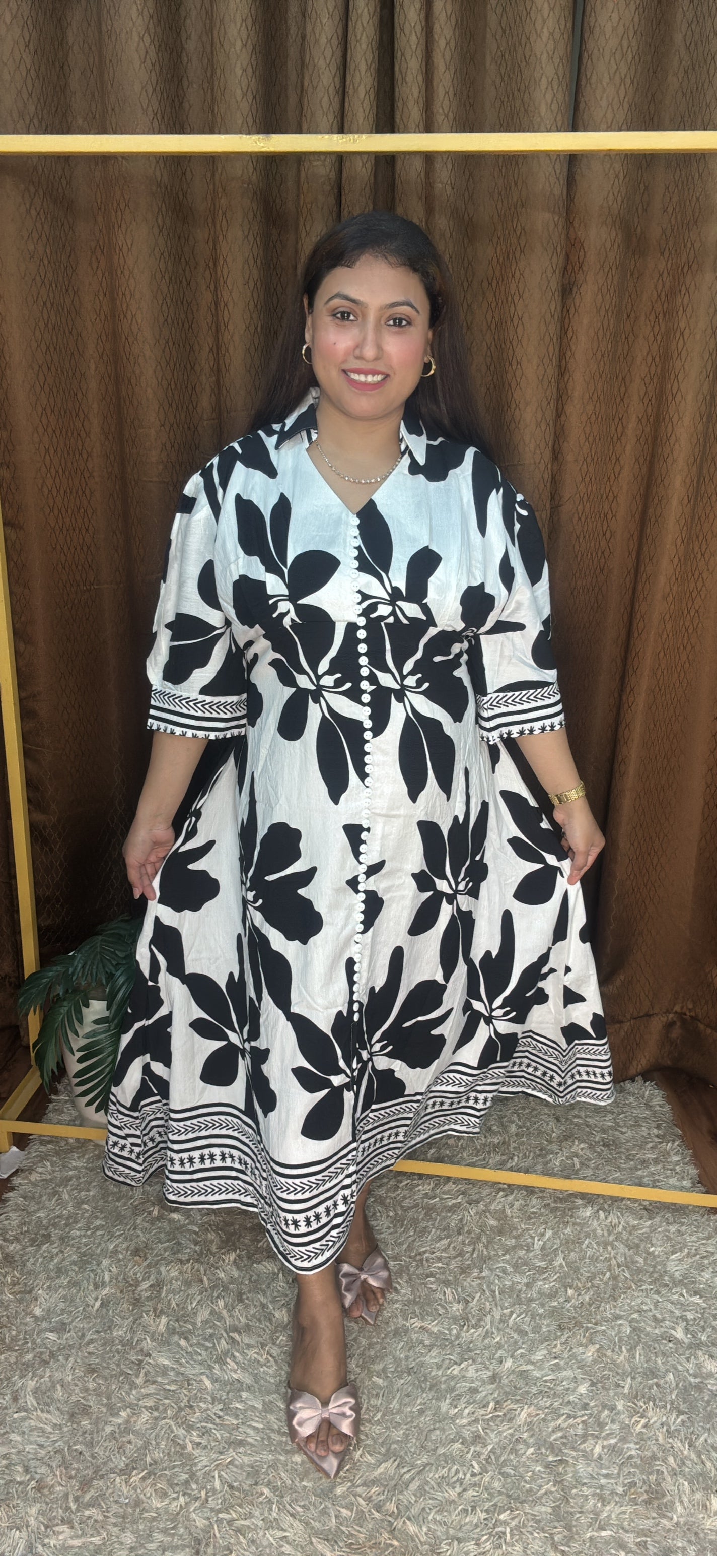 Premium Quality Long Digital Printed Dress