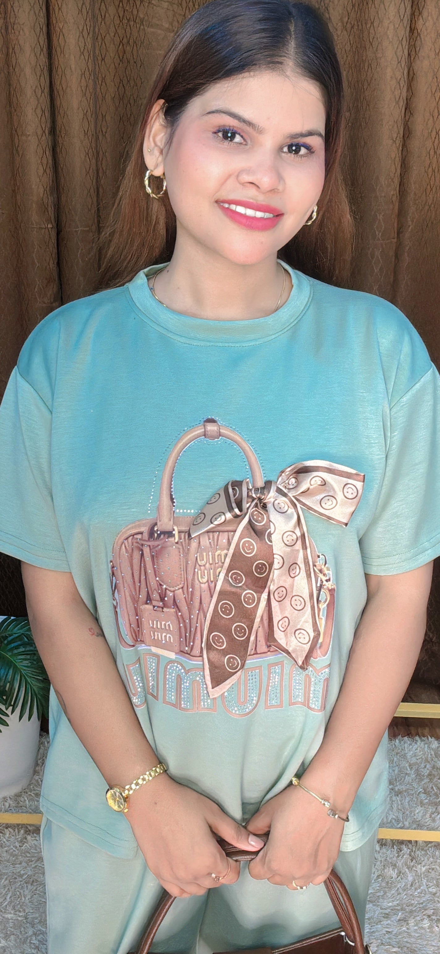 Beautiful Hand Bag Pach Work With Servoski Work Premium Cork Set