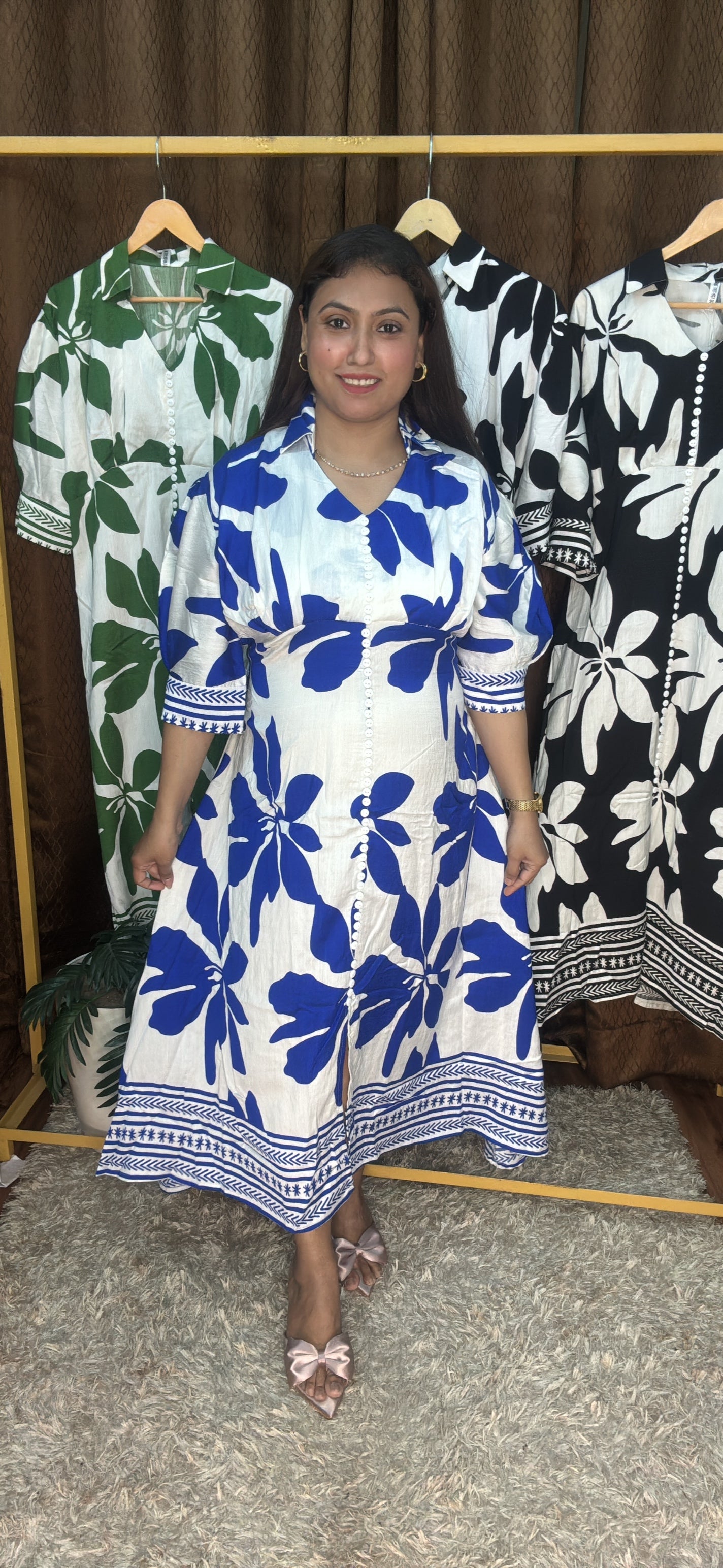 Premium Quality Long Digital Printed Dress