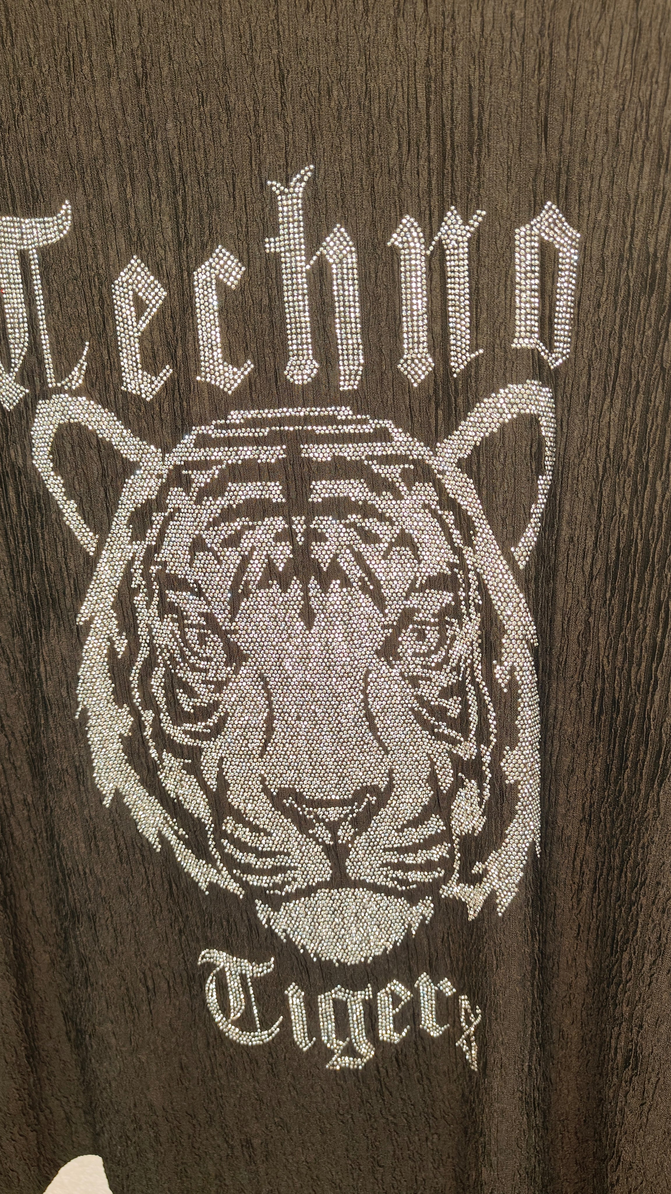 Tiger Servoski Wrinkle Fabric Long T Shirt